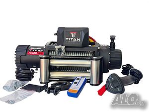 Лебедка TITAN ULTRA 13500 Lbs, 12V, електрическа, за пътна помощ и джип - 2 год гаранция | Rudimpex