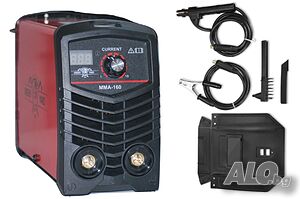 Инверторен електрожен MMA160 - IGBT- ARC- 160 реални ампера - 5.6 kVA - с цифров LED дисплей - маска
