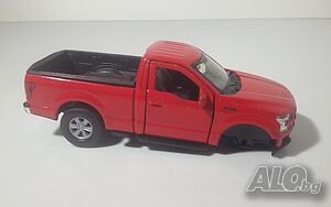 Количка Welly 2015 Ford F-150 43701 Regular Cab без предните колела