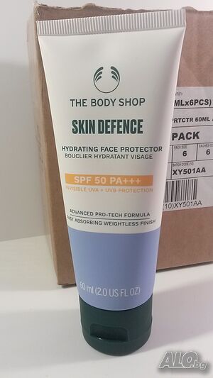 6 броя хидратиращи кремове за лице The Body Shop Skin Defence, слънцезащита, нови