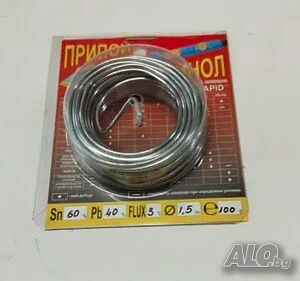 Тинол с припой 60/40 ф 1.5 мм/100 гр