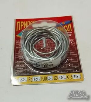 Тинол с припой 60/40 ф 1.5 мм/50гр