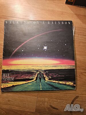 Рядка голяма грамофонна плоча Blue System - Walking on a rainbow - Dieter Bohlen - изд. 80те годин
