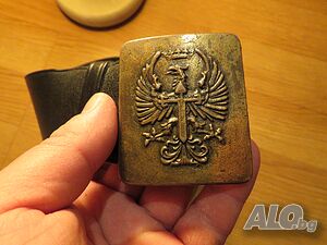 Испански офицерски военнен колан 40те г. от Франскофашиската гражданска война- красота за ценители