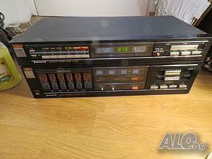 Рядък Оригинален японски HIFI усилвател с тунер SANYO + тонколони ITT за ценители и колекционери