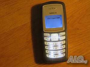 телефон с копчета NOKIA 2100, НОКИА 2100 - 2003 г. тъмно син панел - работещ.