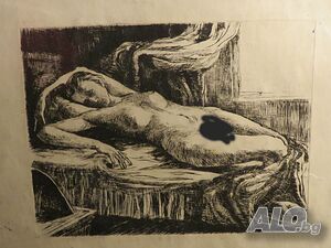 Старинна графика, Жадуване, Страст, еротика, копнеж и очакване в една картина 18 +