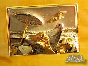 картина, Сребърна картина - на морския Бряг - 3D с маркировка за сребро 800 - за ценител