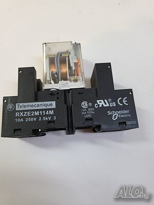 Марково Австрийско индустриално Реле Tele haase RM 024LD 24 V право, 6А - 4 н. о позлата и цокъл