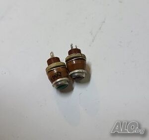 Руска Основа за крушка, Фасунга, фунар Руски МФС-2 за лампа СМН 3,5/ ВА5/ червени и зелени СССР