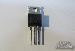транзистор, транзистори Дарлингтон - TIP127 - Si; p; +Di; 100V; 5A; 65W