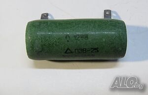 резистор, съпротивление, мощен резистор, товарен резистор - 100 oма на 25 вата СССР
