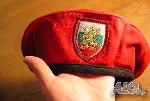 Червена барета, БНА, Българска армия - размер 60 см. Старо военно производство