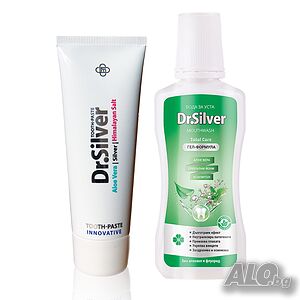 Паста за зъби Dr. Silver Inovative, 75 мл + Вода за уста Dr. Silver 250 ml