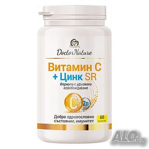 Dr. Nature Витамин С и цинк (SR) с удължено освобождаване, 60 капсули