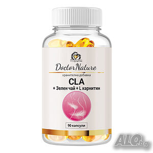 Dr.Nature CLA + Зелен чай + L-карнитин, 90 капсули