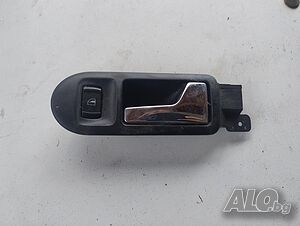 Вътрешна Дръжка + Бутон - Копче Ел. Стъкло За Фолксваге Голф 4 1999г / VW Golf 4 1999y