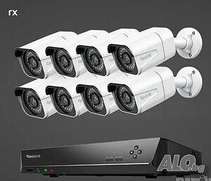 Reolink NVR с 8бр. 4k PoE камери и 4Tb HDD
