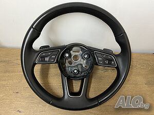 Оригинален кожен Мулти волан с пера Audi A4 B9/8W Automatic Ауди А4 Б9/8В Автоматик