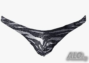 Мъжки Прашки изпъкнали райета G-String Zebra