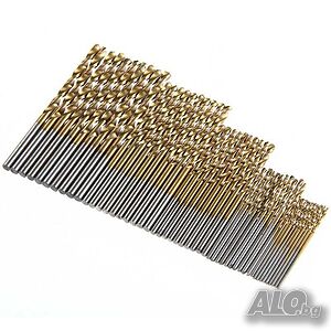 Комплект свредла за дърво и метал, 1-3 mm, 50 бр