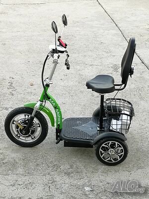 Електрическа Триколка А3 750W с предно предаване - Зелена