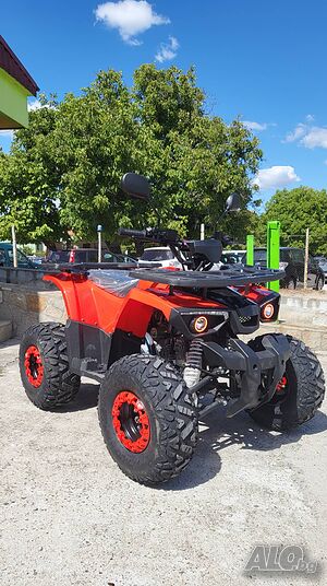 Нов Модел Бензиново ATV/АТВ Grizzly 125cc Червено
