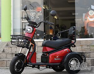 Електрическа триколка Pudding 1800W-48V-20Ah-Червена