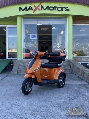 НОВ МОДЕЛ Електрическа Триколка Famozna-LUX 1500W/60V/20Ah - Оранджева