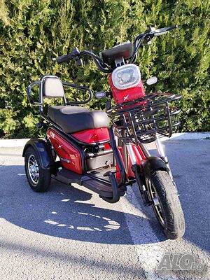 Триколка Електрическа Pudding 1800W-48V-28Ah-Червена
