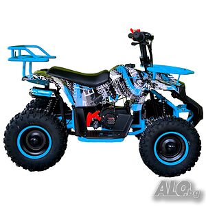 Max Motors ATV 49cc Детско бензиново АТВ 49 кубика - Blue Camouflage / Син камуфлаж