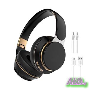 Безжични слушалки XBASS Hi-Fi стерео Bluetooth 5.0 +ERD сгъваеми слушалки с микрофон