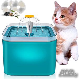 Фонтан за вода за домашни любимци Colorful Pet F2 автоматична поилка за котки животни