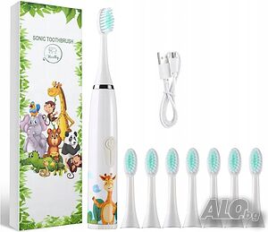 Електрическа четка за зъби за деца Heelly Sonic Toothbrush Ултразвукова ел. детска четка за зъби