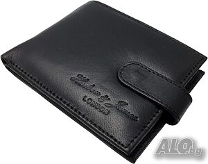 Hudson& James LONDON мъжки портфейл портмоне естествена кожа внос Англия