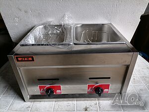 Газов фритюрник единичен 5л. /двоен 5л. +5л.