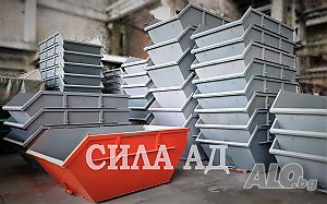 контейнер 7 м3 лифтдъмпер - строителни отпадъци. Дъно - 5мм, страници - 4 мм