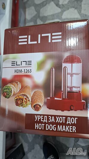 Машина за Хот-Дог ЕЛИТ 2в1 червена 450w гаранция 2години.