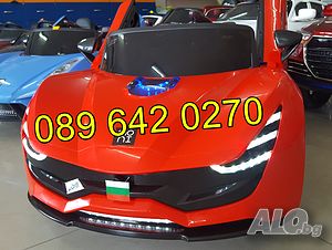 Детска акумулаторна кола ферари - 12v 2 скорости, дистанционно, отварящи врати НОВА с гаранция