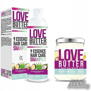 LOVE BUTTER-шампоан 330мл. и маска за коса 190мл. 🥑🥥