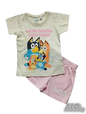 Лятна пижама за момиче Бинго и Блуи Bluey