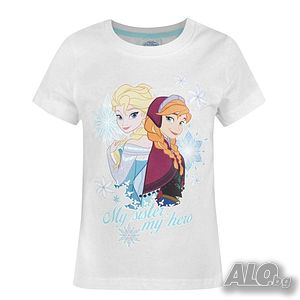 ПРОМО! Блуза с къс ръкав за момиче Frozen Disney
