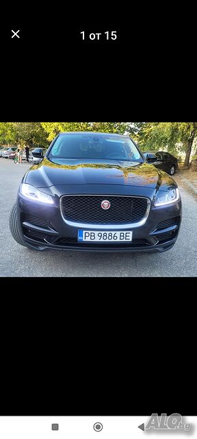 Jaguar F-PACE 2.5T/sport/4X4/подгрев/камера/евро 6/TOP, 2017г, 241к.с., 245000км., с теглич.