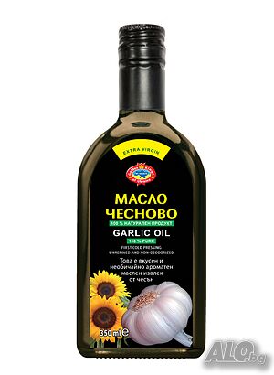 Чесново Масло EXTRA VIRGIN Нерафинирано студено пресовано масло чесън (олио) Агроселпром