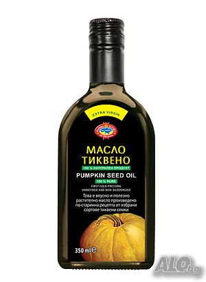 Тиквено масло EXTRA VIRGIN Нерафинирано студено пресовано от семена на тиква (олио) Агроселпром