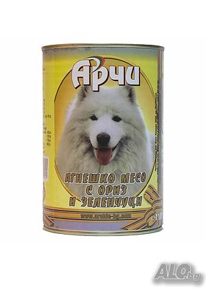 Консерва Арчи за куче - агнешко, 1100г