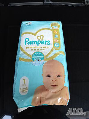 Продавам пелени Pampers 1 и 2