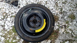 Патерица за Фолксваген Vw Поло Голф 3 и др. 4х100 57мм 105/70 R14 резервна гума Polo
