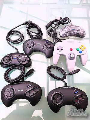Лот от джойстици за Sega i Nintendo Аксесоари за конзоли | Игри и конзоли | София