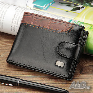 Бизнес мъжки портфейл луксозен Baellerry M1078